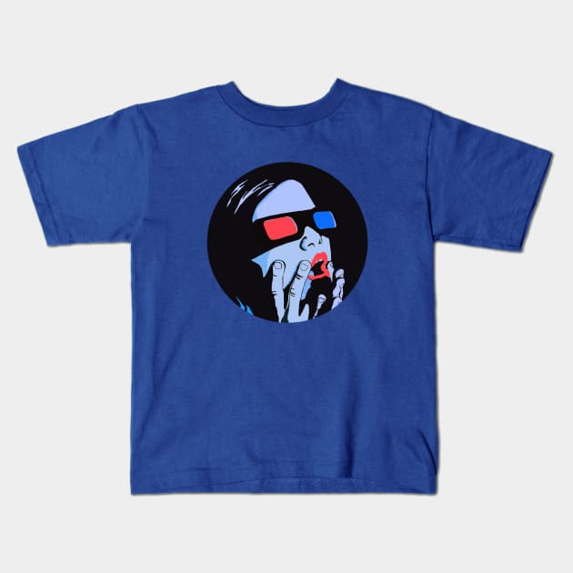 3D Movie Kids T-Shirt by divafern